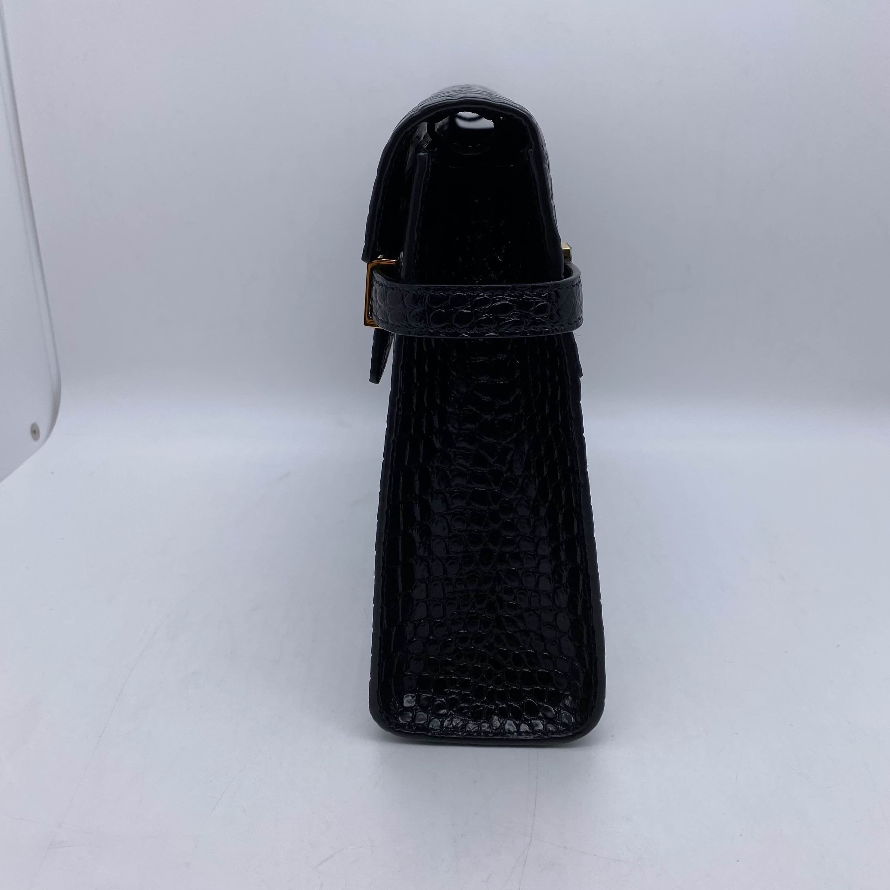 Saint Laurent Paris Saint Laurent Manhattan Crocodile Embossed Shoulder Bag Size ONE SIZE - 7 Thumbnail
