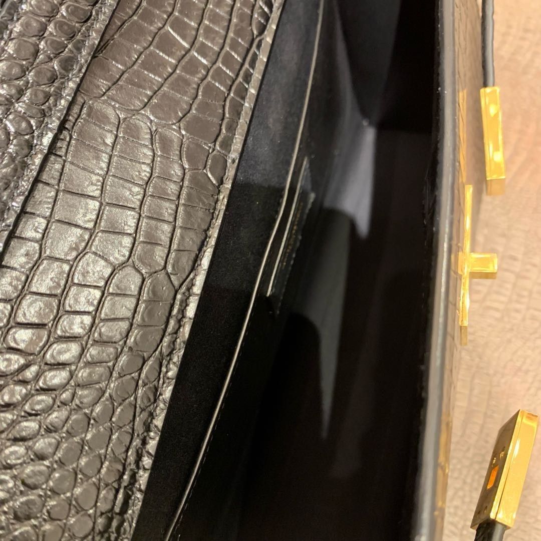Saint Laurent Paris Saint Laurent Manhattan Croc Embossed Handle Bag Size ONE SIZE - 5 Thumbnail