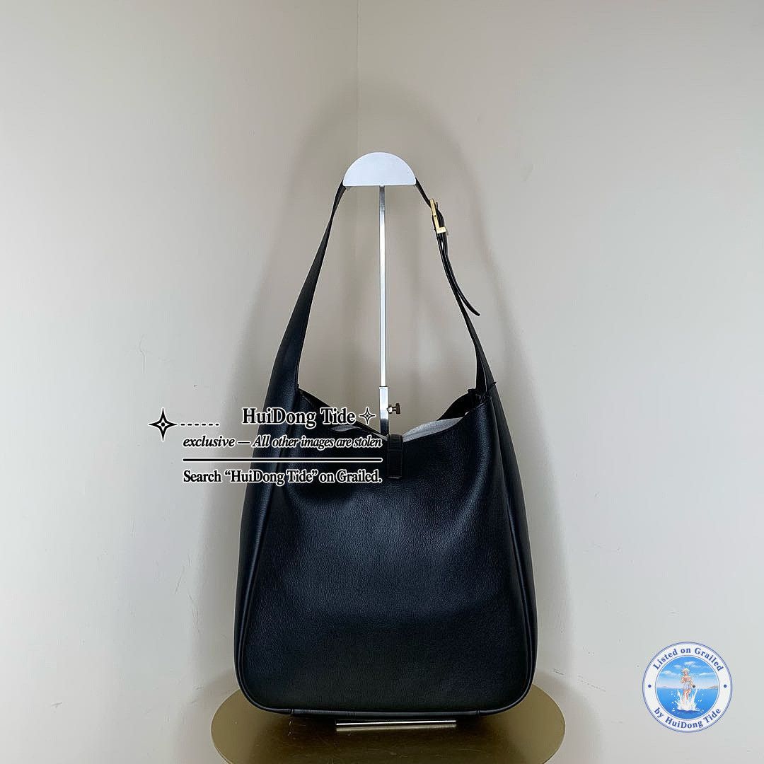 Saint Laurent Paris Saint Laurent Le 5 A 7 Leather Shoulder Bag Black Size ONE SIZE - 2 Thumbnail