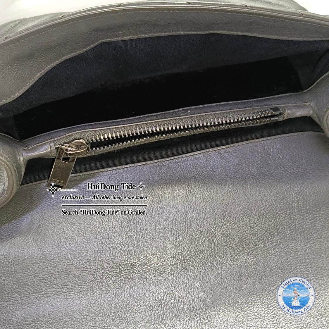 Saint Laurent Paris Saint Laurent College Chevron Leather Bag Size ONE SIZE Size ONE SIZE - 4 Thumbnail