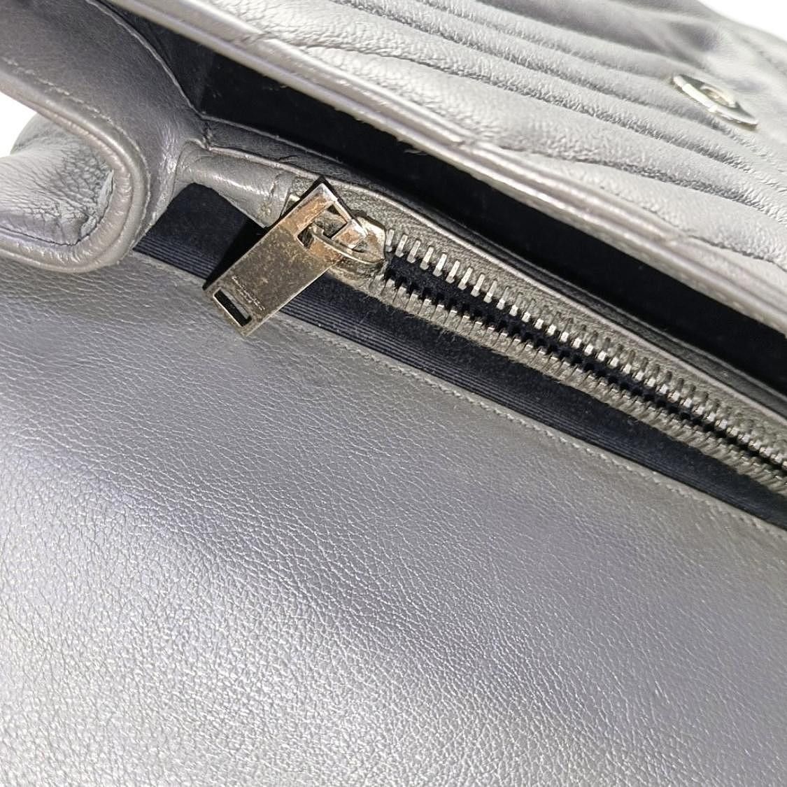 Saint Laurent Paris Saint Laurent College Chevron Leather Bag Size ONE SIZE Size ONE SIZE - 12 Thumbnail