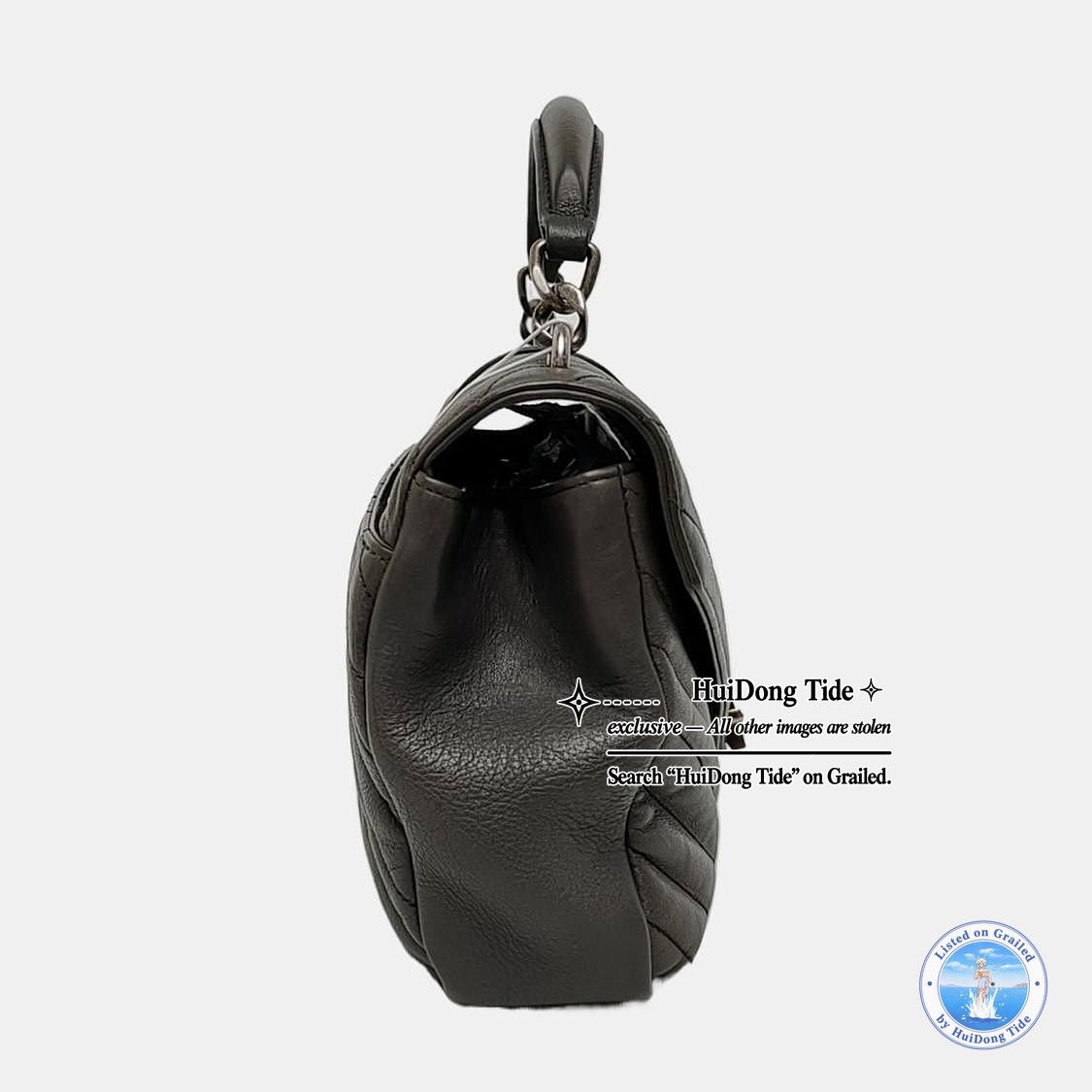 Saint Laurent Paris Saint Laurent College Chevron Leather Bag Size ONE SIZE Size ONE SIZE - 6 Thumbnail
