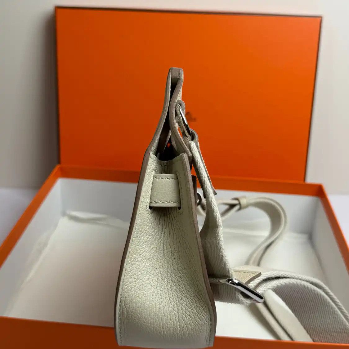 Hermes Hermes Jypsiere new white Evercolor cowhide leather Jypsiere bag shoulder bag si Size ONE SIZE - 3 Thumbnail