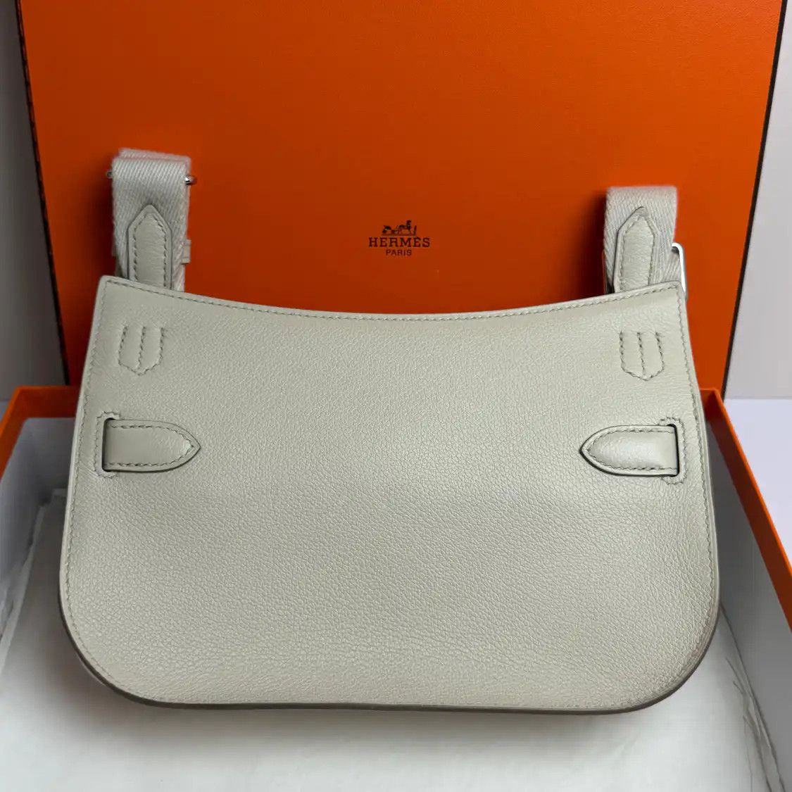 Hermes Hermes Jypsiere new white Evercolor cowhide leather Jypsiere bag shoulder bag si Size ONE SIZE - 2 Thumbnail