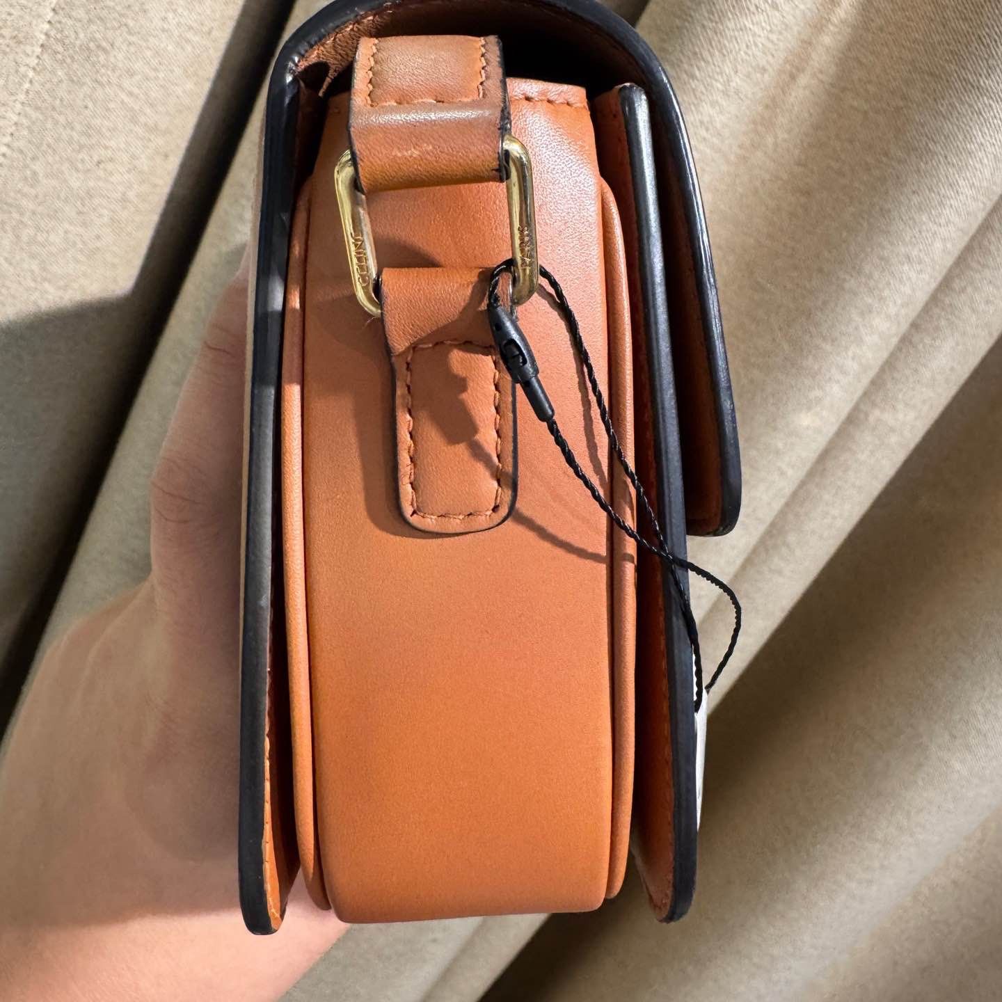 Celine CELINE Teen Triomphe Canvas Shoulder Bag Brown Size ONE SIZE - 6 Thumbnail