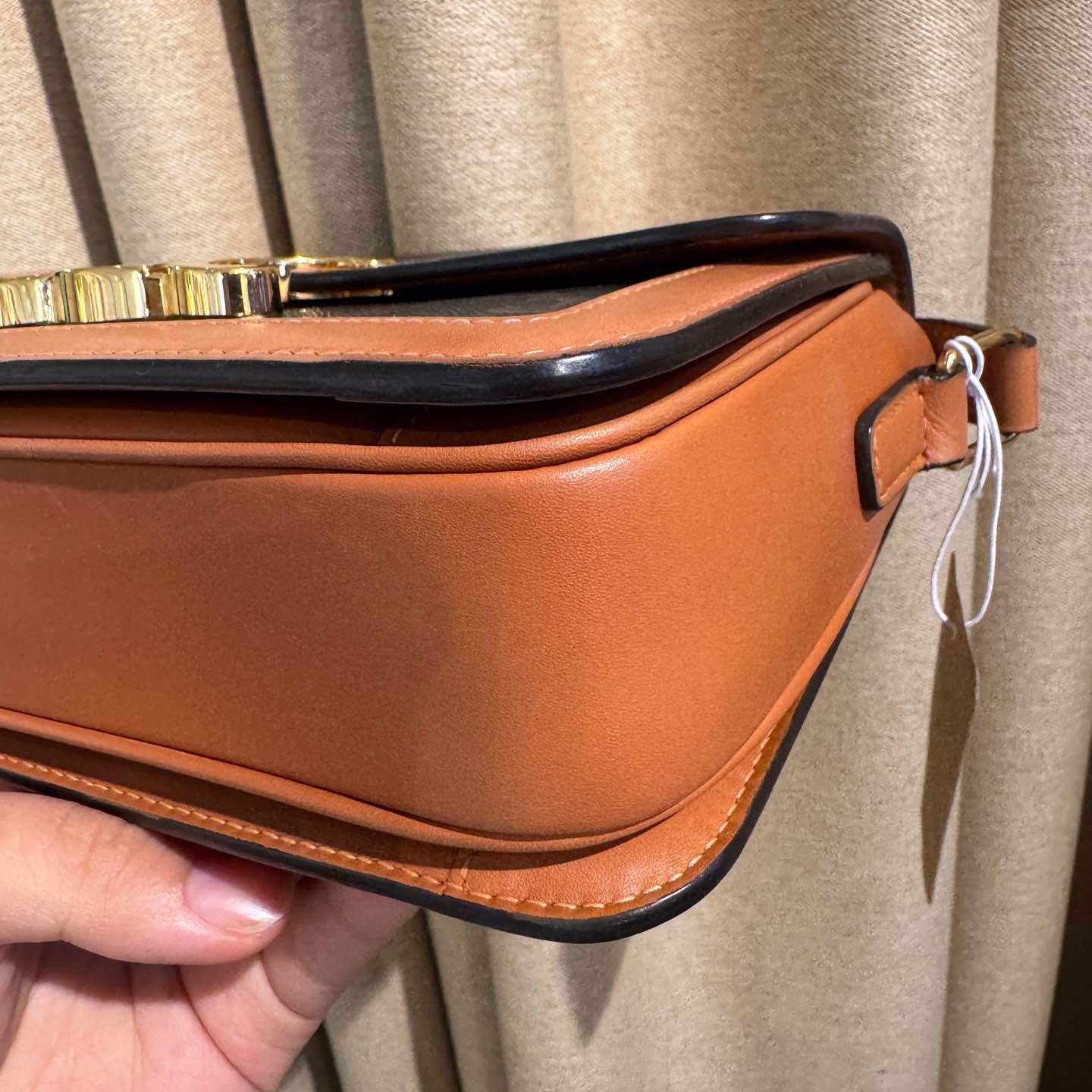 Celine CELINE Teen Triomphe Canvas Shoulder Bag Brown Size ONE SIZE - 7 Thumbnail