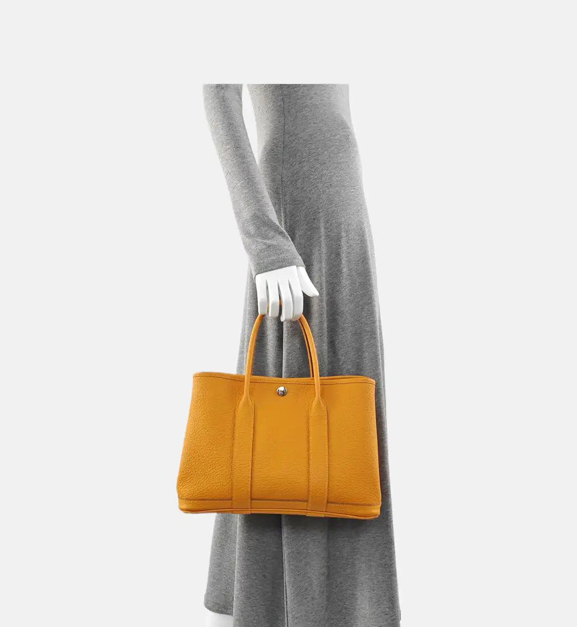 Hermes Hermes Garden Party 30 apricot yellow Negondacowhide leather Garden Party handba Size ONE SIZE - 2 Thumbnail