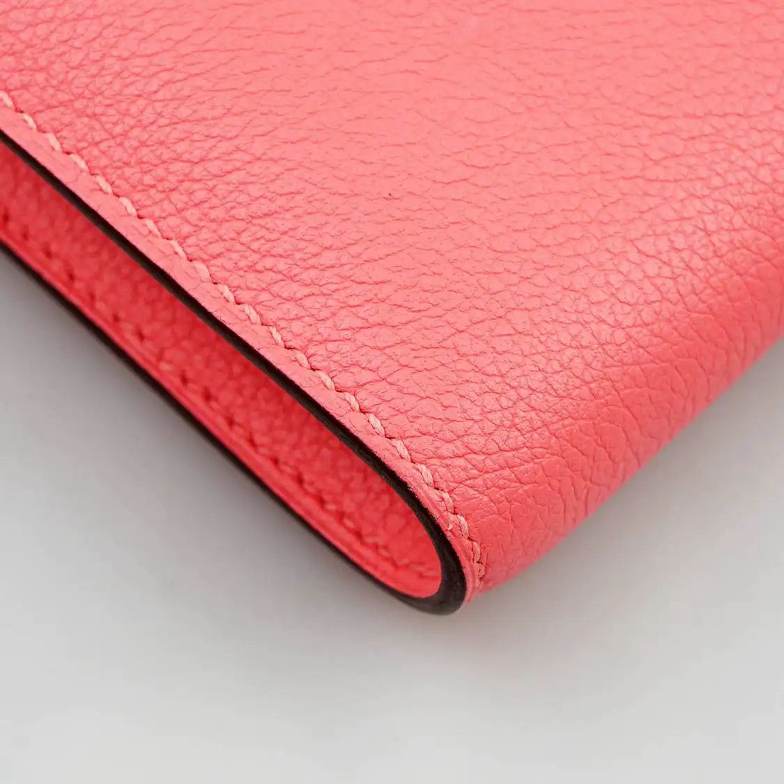 Hermes Hermes Constance Rose Confetti Evercolor cowhide leather clutch silver hardware Size ONE SIZE - 9 Thumbnail