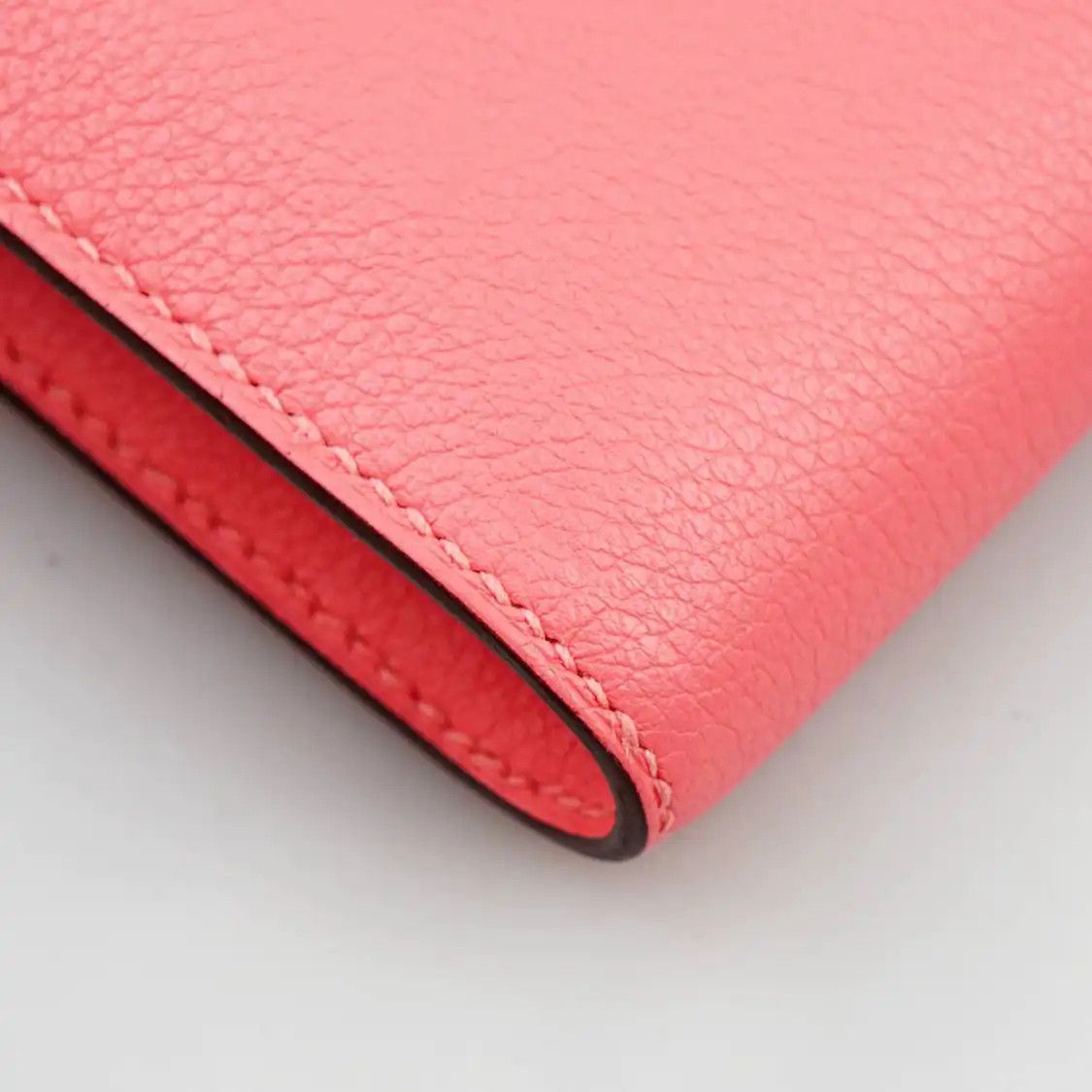 Hermes Hermes Constance Rose Confetti Evercolor cowhide leather clutch silver hardware Size ONE SIZE - 7 Thumbnail