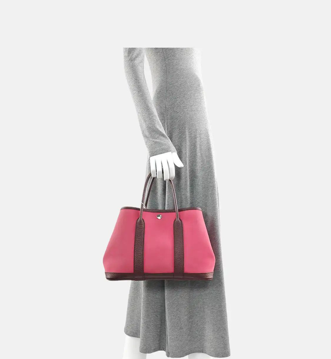 Hermes Hermes Garden Party 30 Rose Lipstick canvas Garden Party handbag silver hardware Size ONE SIZE - 2 Thumbnail