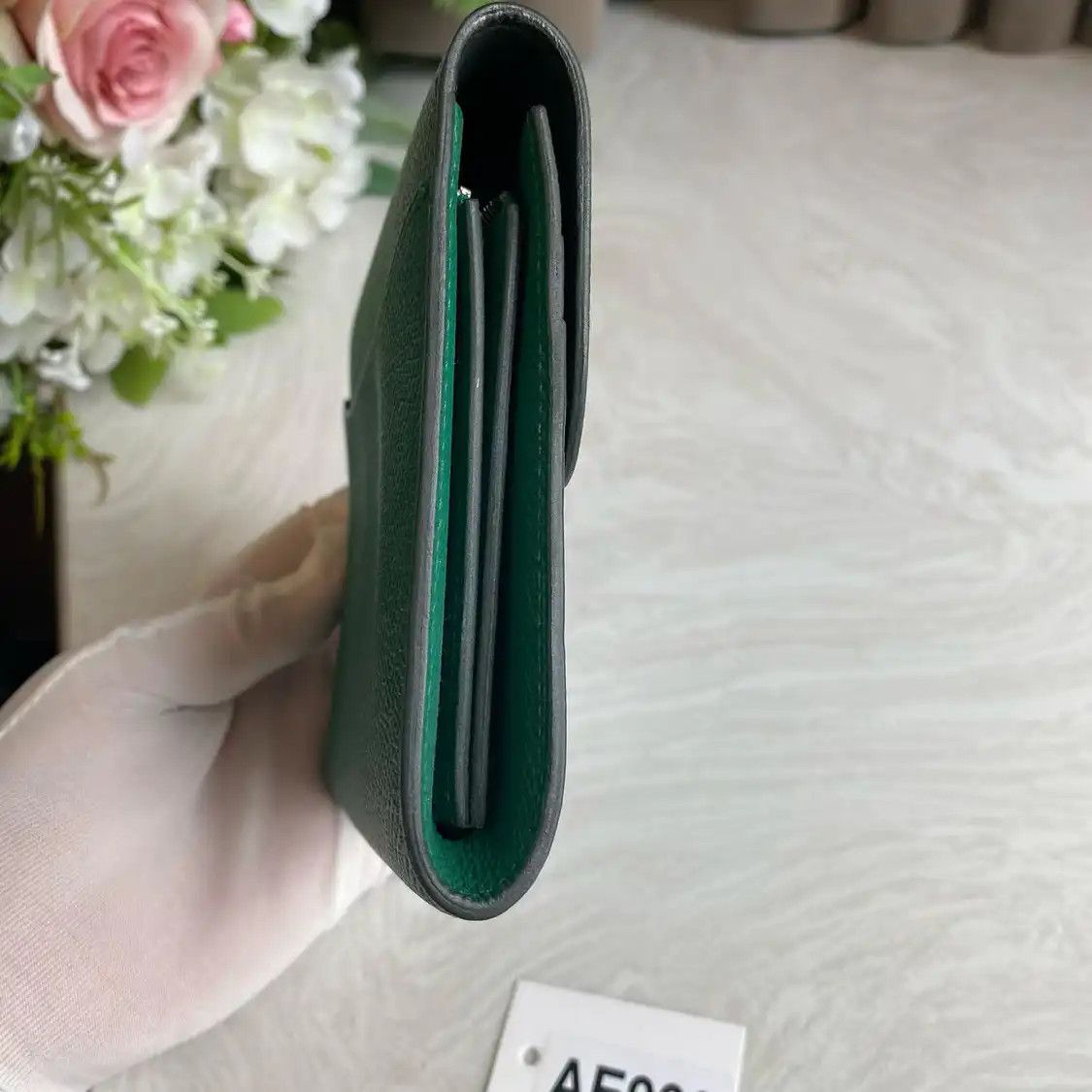 Hermes Hermes Constance Slim dazzling green Evercolor cowhide leather Constance bag wal Size ONE SIZE - 5 Thumbnail