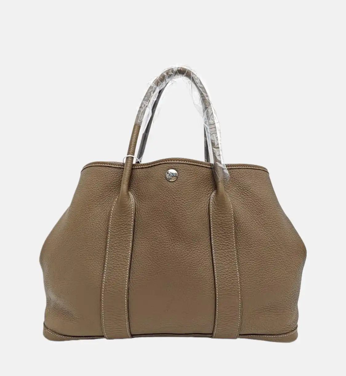 Hermes Hermes Garden Party 36 Etoupe Negondacowhide leather Garden Party handbag silver Size ONE SIZE - 5 Thumbnail
