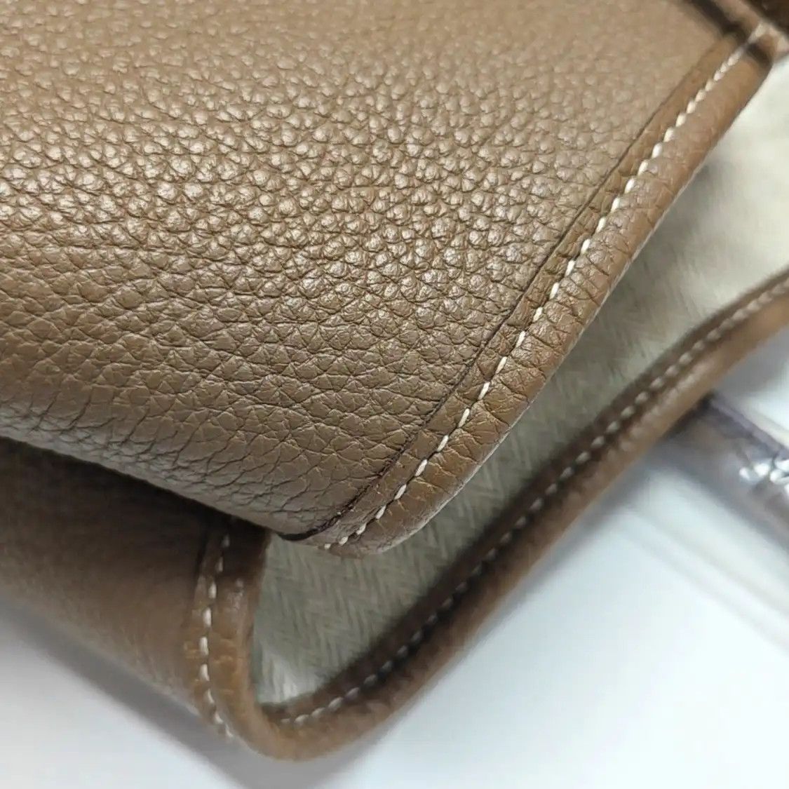Hermes Hermes Garden Party 36 Etoupe Negondacowhide leather Garden Party handbag silver Size ONE SIZE - 17 Thumbnail