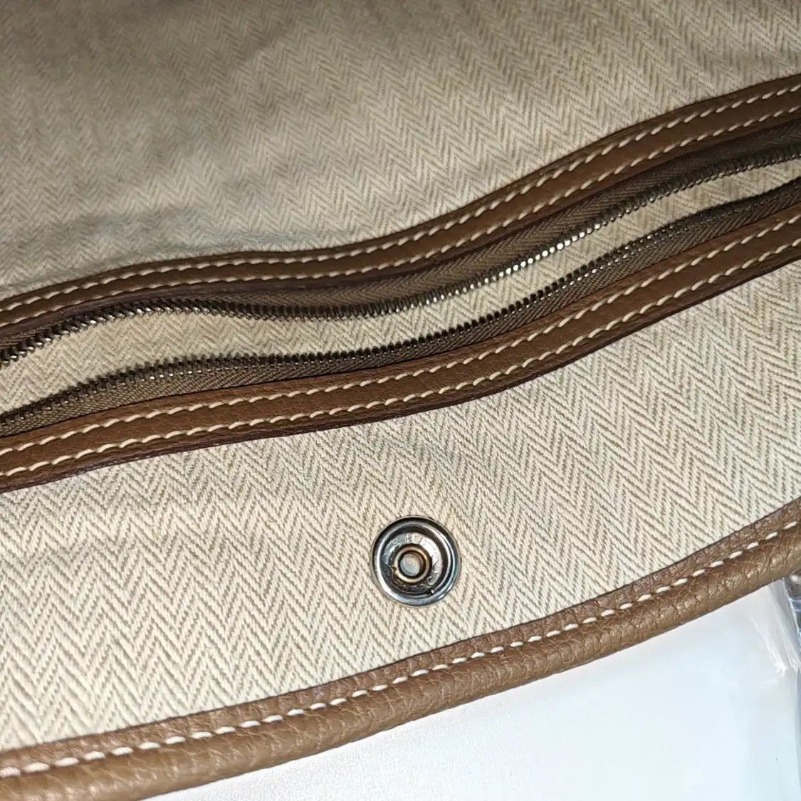Hermes Hermes Garden Party 36 Etoupe Negondacowhide leather Garden Party handbag silver Size ONE SIZE - 18 Thumbnail
