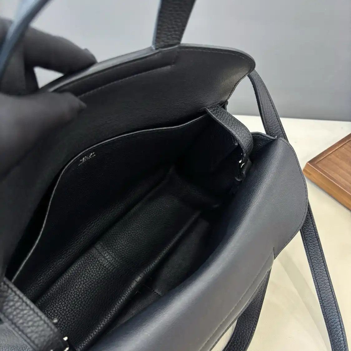 Hermes Hermes Halzan 31 black Clemence cowhide leather crossbody bag silver hardware C Size ONE SIZE - 9 Thumbnail