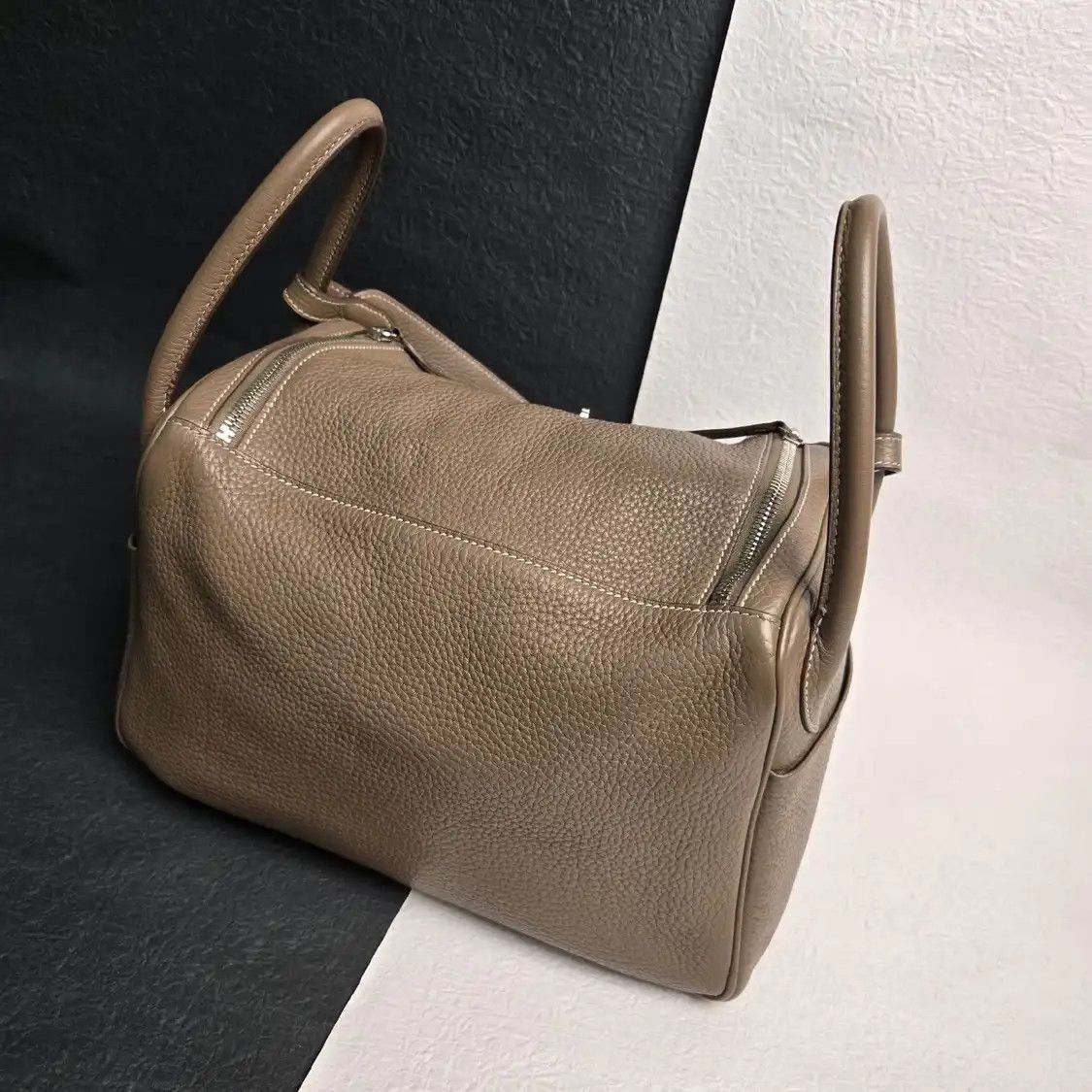 Hermes Hermes Lindy 30 Etoupe Clemence cowhide leather Lindy bag shoulder bag silver ha Size ONE SIZE - 5 Thumbnail