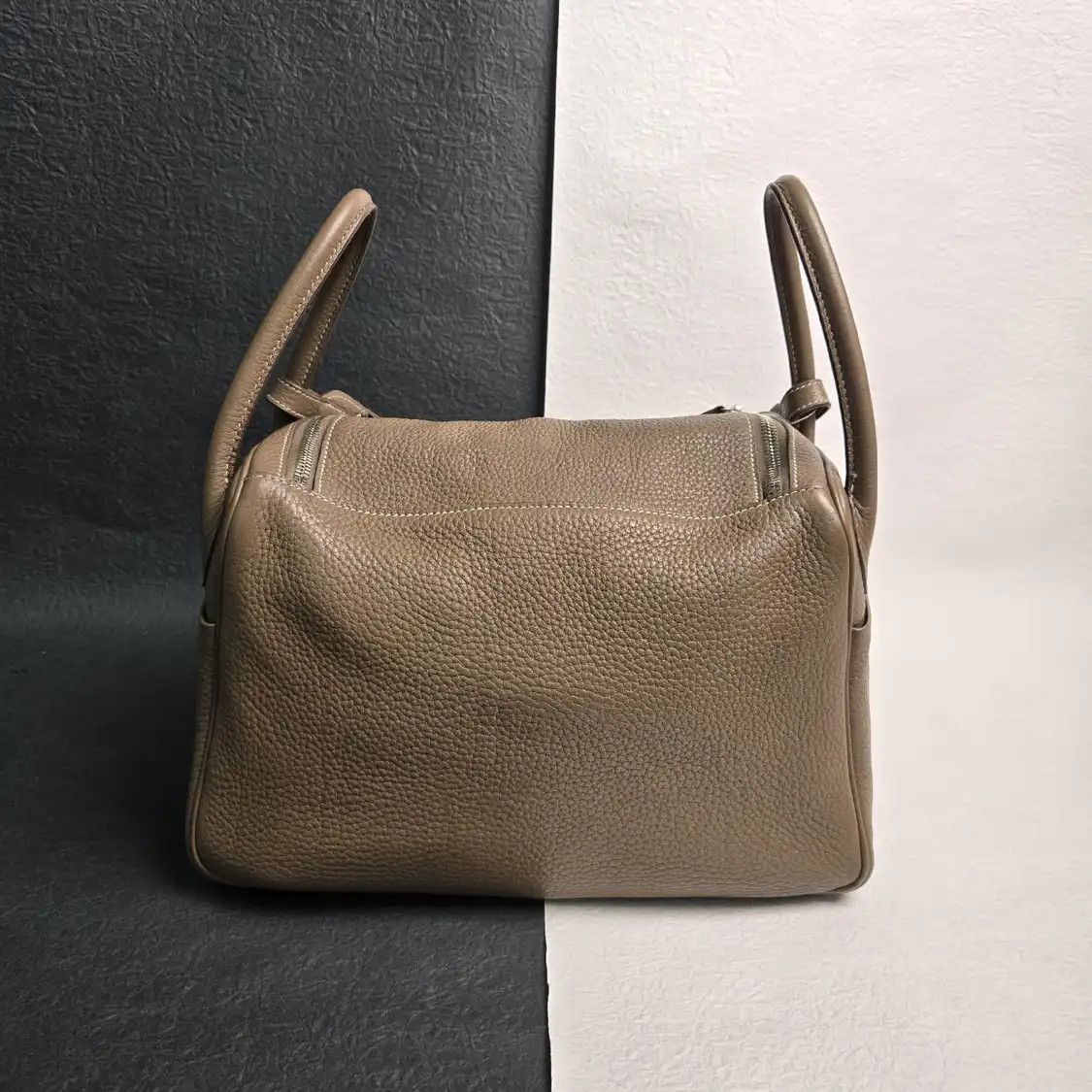 Hermes Hermes Lindy 30 Etoupe Clemence cowhide leather Lindy bag shoulder bag silver ha Size ONE SIZE - 4 Thumbnail