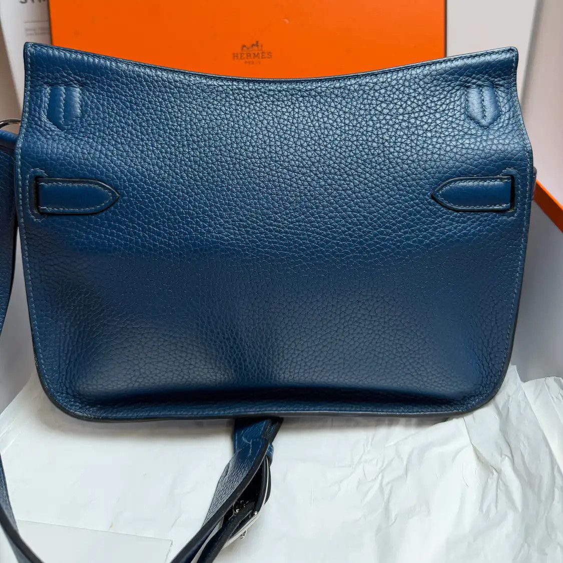 Hermes Hermes Jypsiere 28 denim blue Clemence cowhide leather Jypsiere bag shoulder bag Size ONE SIZE - 10 Thumbnail