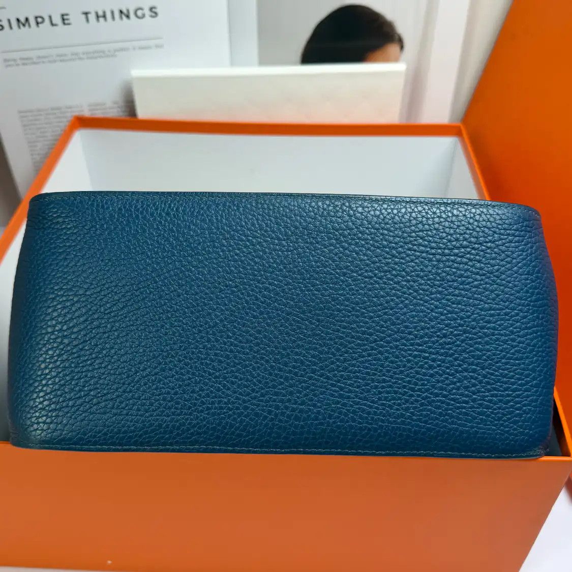 Hermes Hermes Jypsiere 28 denim blue Clemence cowhide leather Jypsiere bag shoulder bag Size ONE SIZE - 6 Thumbnail