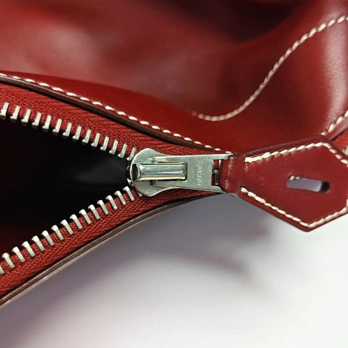 Hermes Hermes Bolide Hermes red Swift cowhide leather handbag silver hardware T Size ONE SIZE - 15 Thumbnail