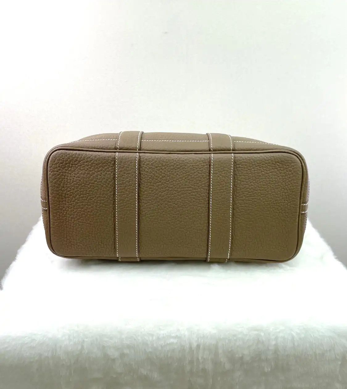 Hermes Hermes Garden Party 30 Etoupe Negondacowhide leather Garden Party handbag silver Size ONE SIZE - 5 Thumbnail
