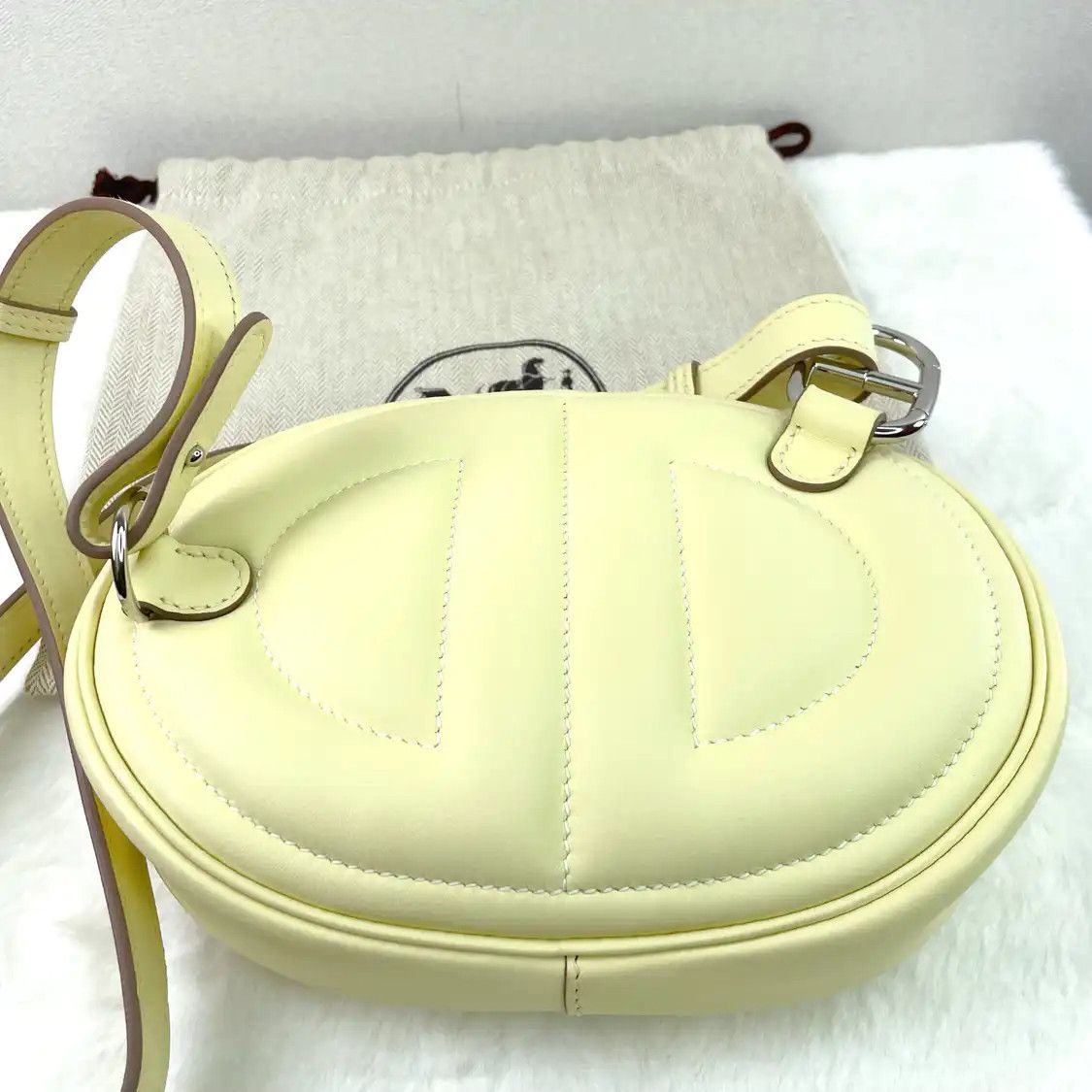 Hermes Hermes In-The-Loop yellow Swift cowhide leather embossed Roulis crossbody bag si Size ONE SIZE - 8 Thumbnail