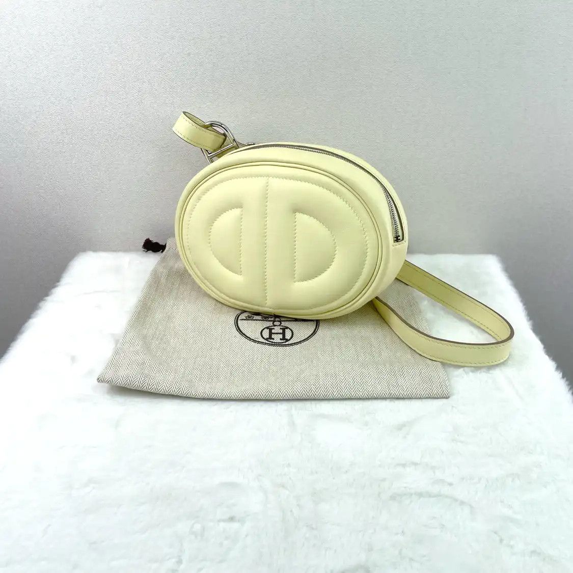 Hermes Hermes In-The-Loop yellow Swift cowhide leather embossed Roulis crossbody bag si Size ONE SIZE - 10 Thumbnail