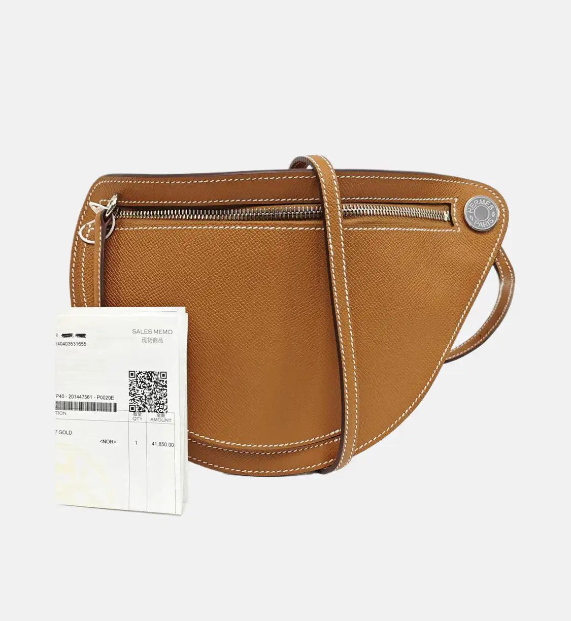 Hermes Hermes Petite Course Gold Brown Epsom cowhide leather belt bag belt bag/ chest s Size ONE SIZE - 8 Thumbnail