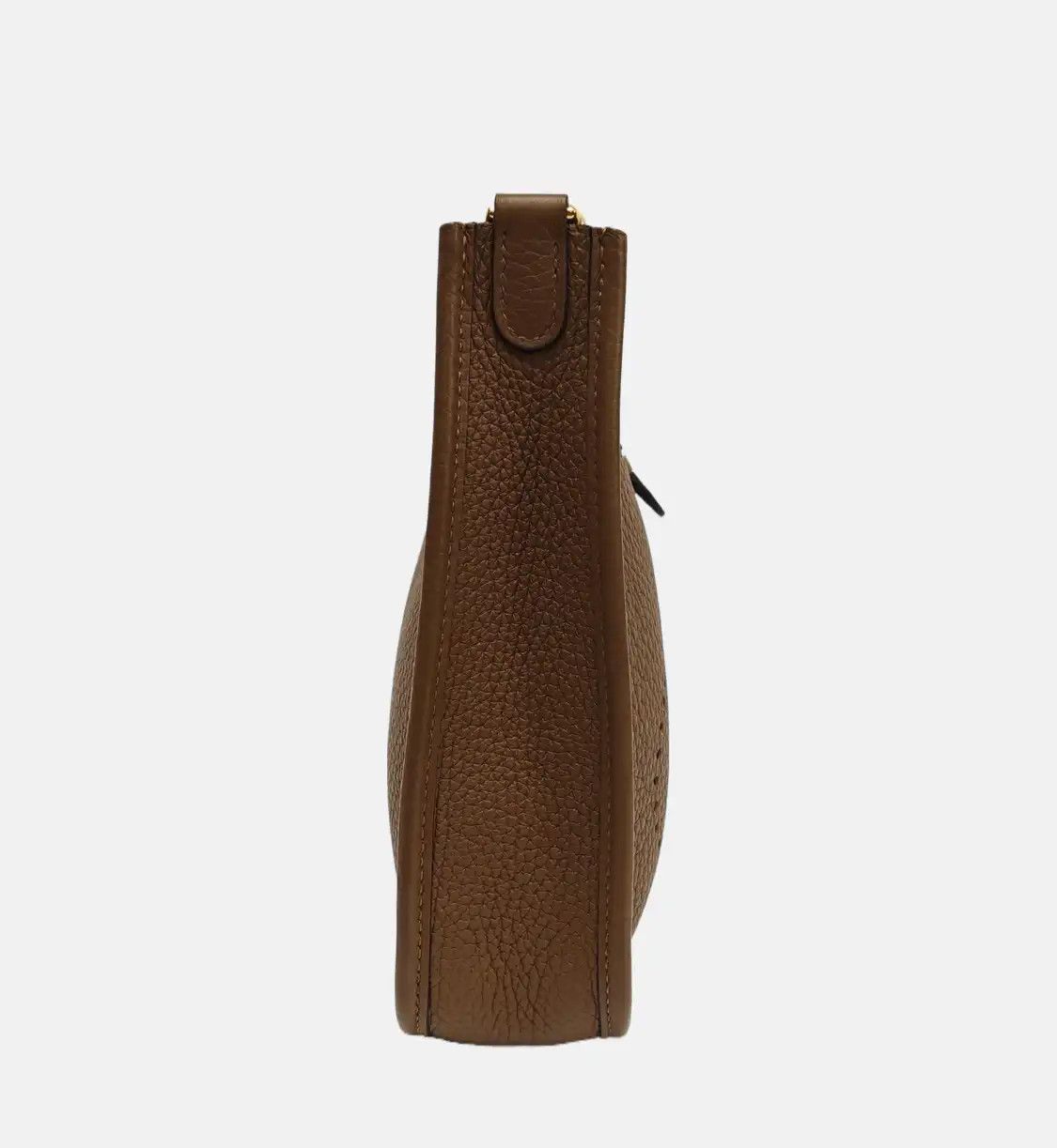 Hermes Hermes Evelyne 17 chestnut Clemence cowhide leather cutout Evelyne shoulder bag Size ONE SIZE - 4 Thumbnail