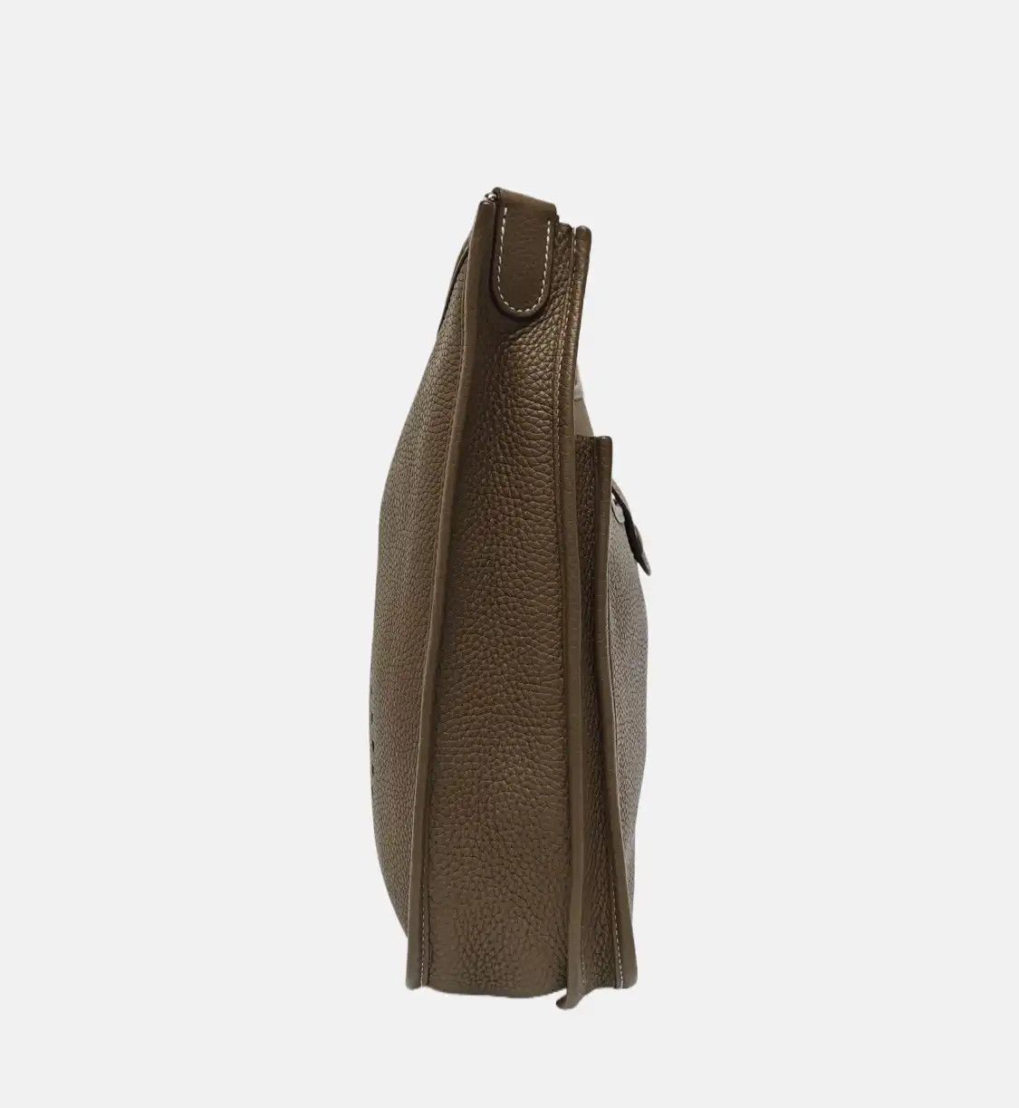 Hermes Hermes Evelyne 29 Etoupe Clemence cowhide leather cutout Evelyne shoulder bag cr Size ONE SIZE - 3 Thumbnail