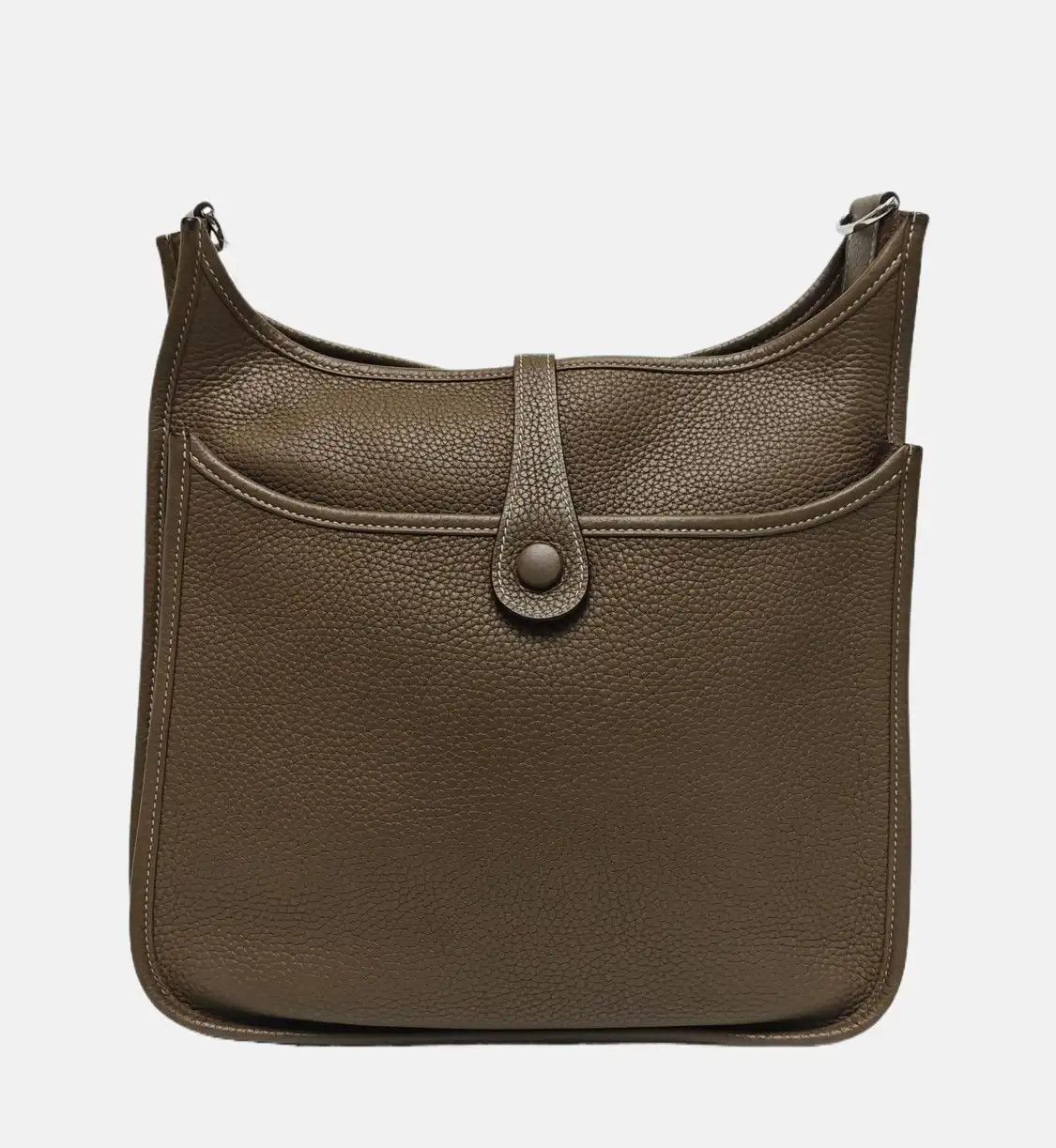 Hermes Hermes Evelyne 29 Etoupe Clemence cowhide leather cutout Evelyne shoulder bag cr Size ONE SIZE - 5 Thumbnail