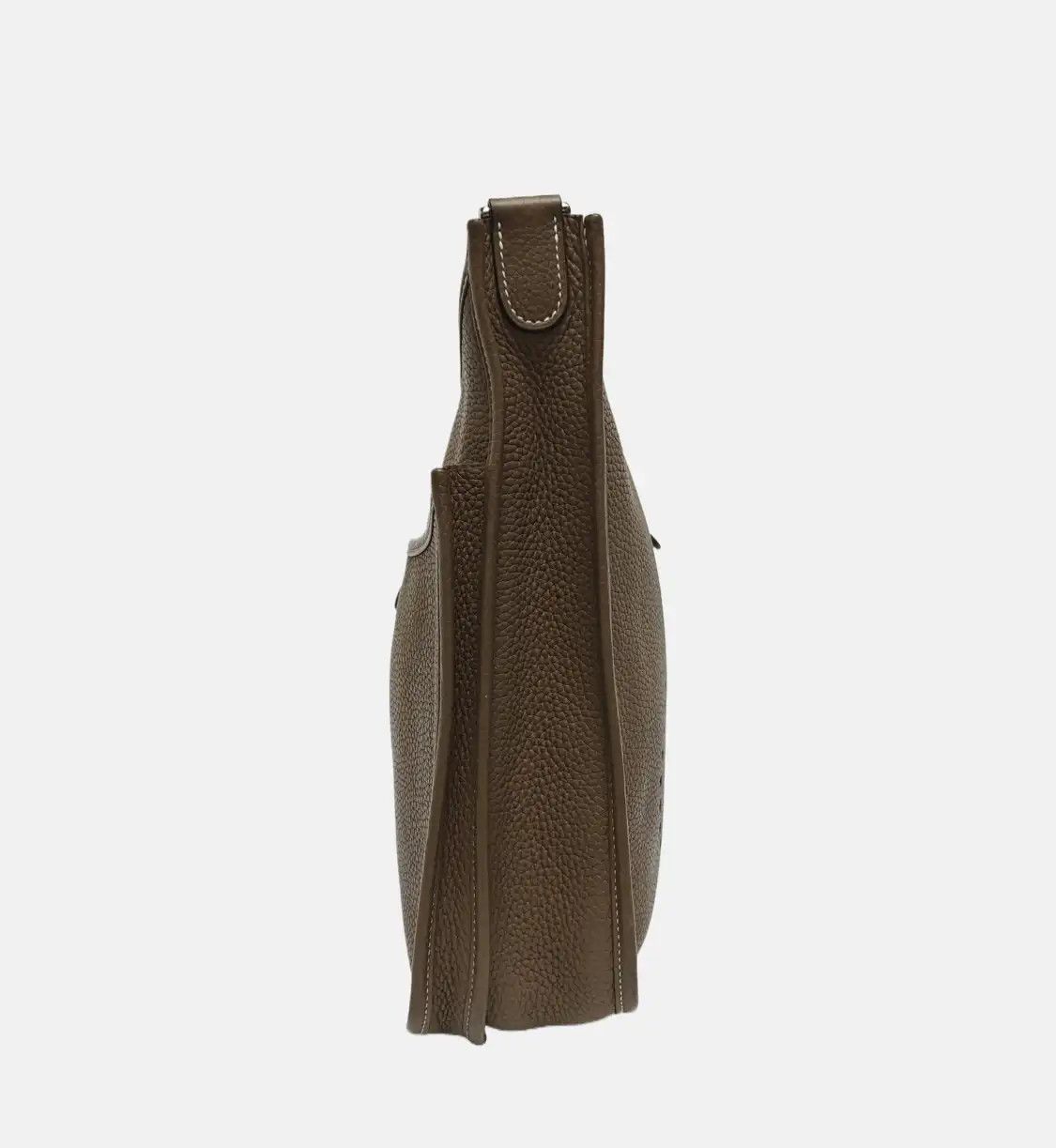 Hermes Hermes Evelyne 29 Etoupe Clemence cowhide leather cutout Evelyne shoulder bag cr Size ONE SIZE - 4 Thumbnail