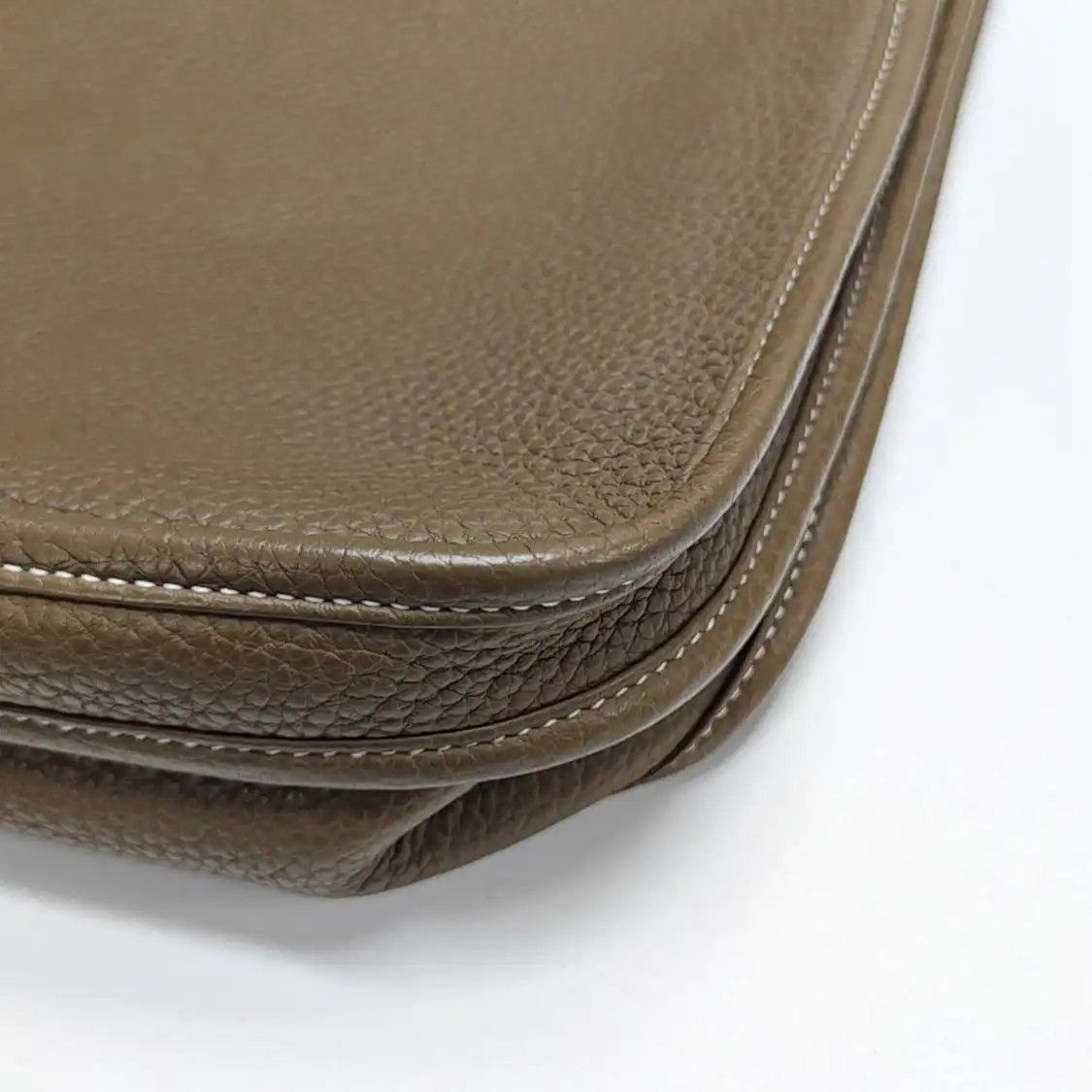 Hermes Hermes Evelyne 29 Etoupe Clemence cowhide leather cutout Evelyne shoulder bag cr Size ONE SIZE - 12 Thumbnail