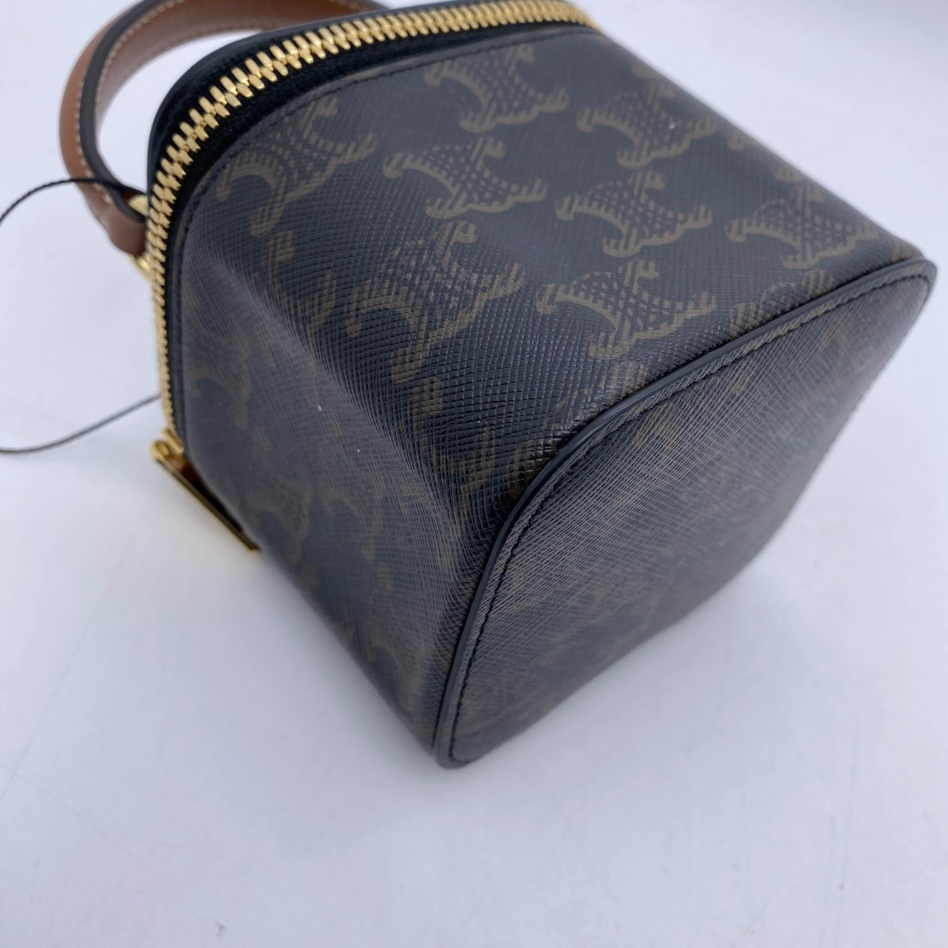 Celine Celine Triomphe Canvas Mini Box Bag Size OS Size ONE SIZE - 5 Thumbnail