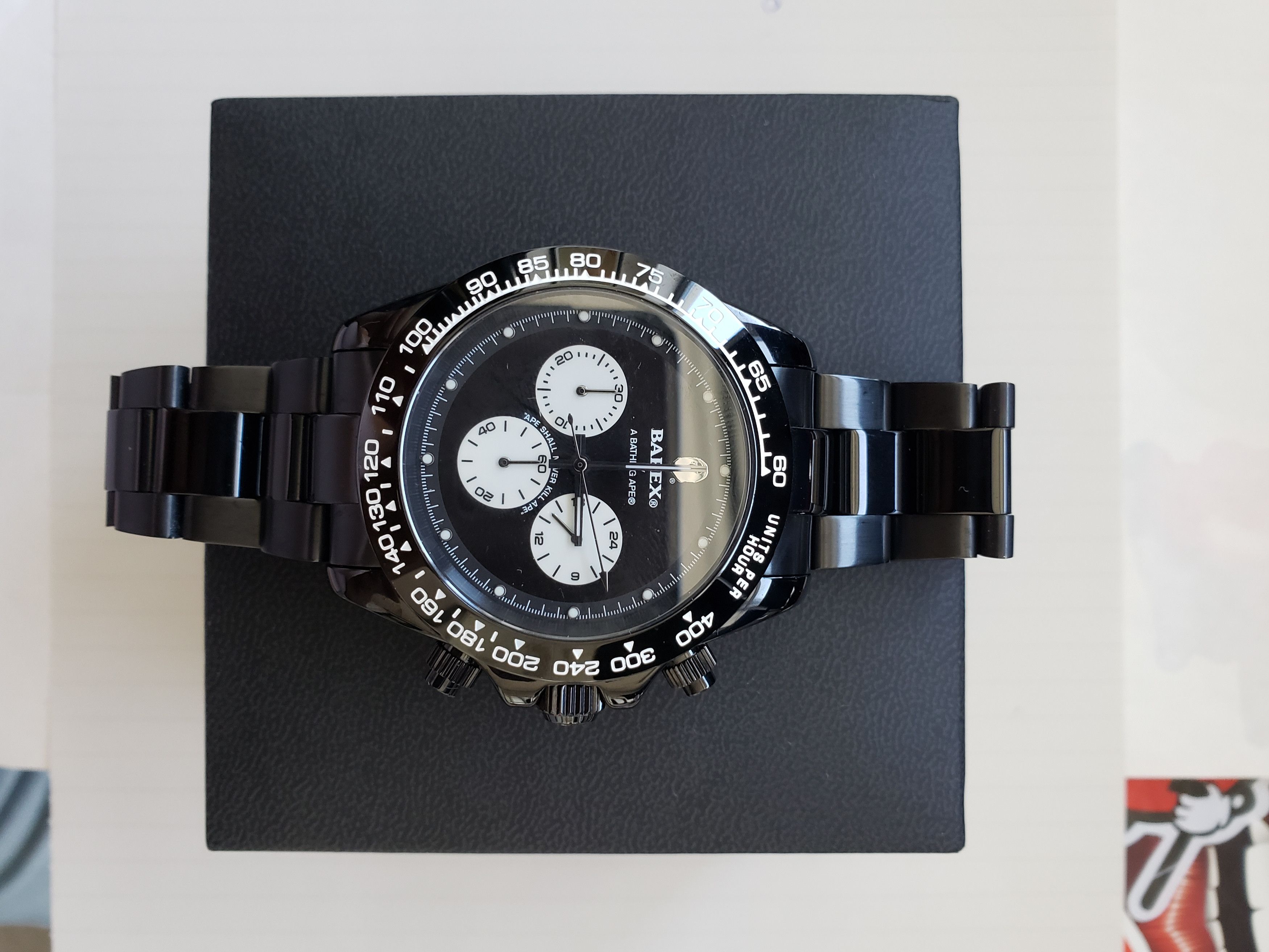 BAPE Type 4 BAPEX Wall Clock Black