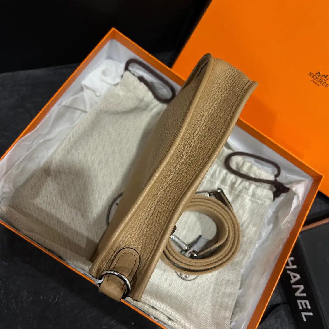 Hermes Hermes Evelyne mini Cookie Clemence cowhide leather cutout Evelyne shoulder bag Size ONE SIZE - 5 Thumbnail