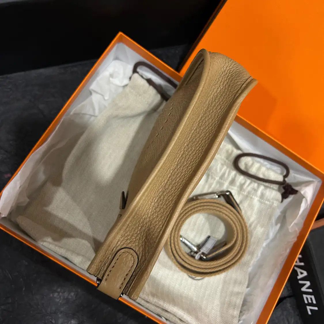 Hermes Hermes Evelyne mini Cookie Clemence cowhide leather cutout Evelyne shoulder bag Size ONE SIZE - 6 Thumbnail