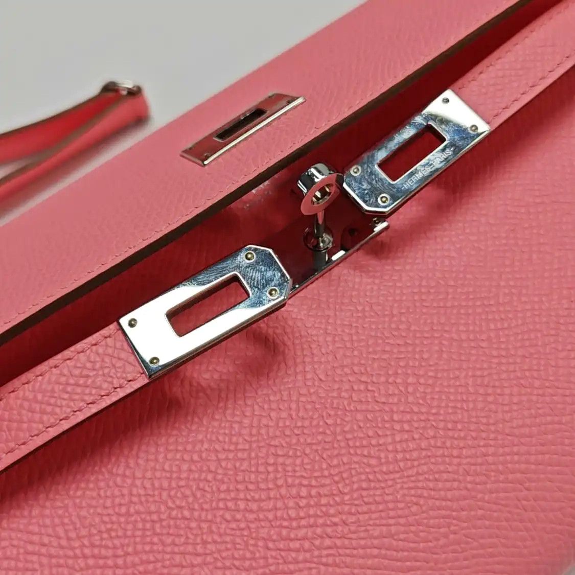 Hermes Hermes Kelly rose pink Epsom cowhide leather Kelly shoulder bag crossbody bag si Size ONE SIZE - 9 Thumbnail