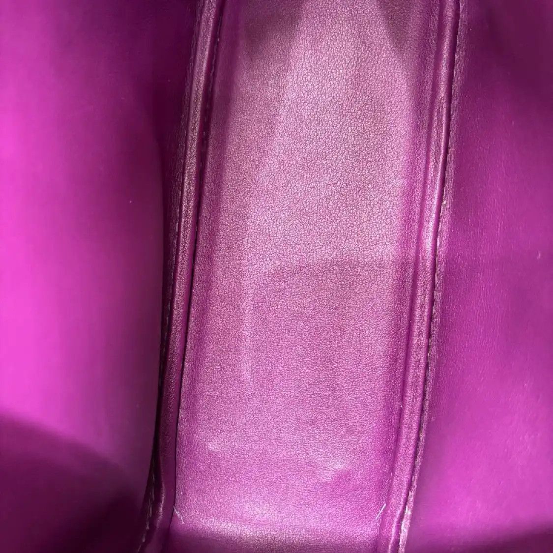 Hermes Hermes Plume Small rose purple sheepskin handbag silver hardware Size ONE SIZE - 6 Thumbnail