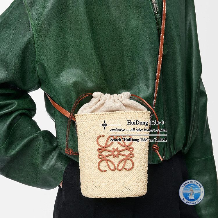 Loewe Loewe Paula's Ibiza Logo Basket Shoulder Bag One Size Size ONE SIZE - 8 Thumbnail