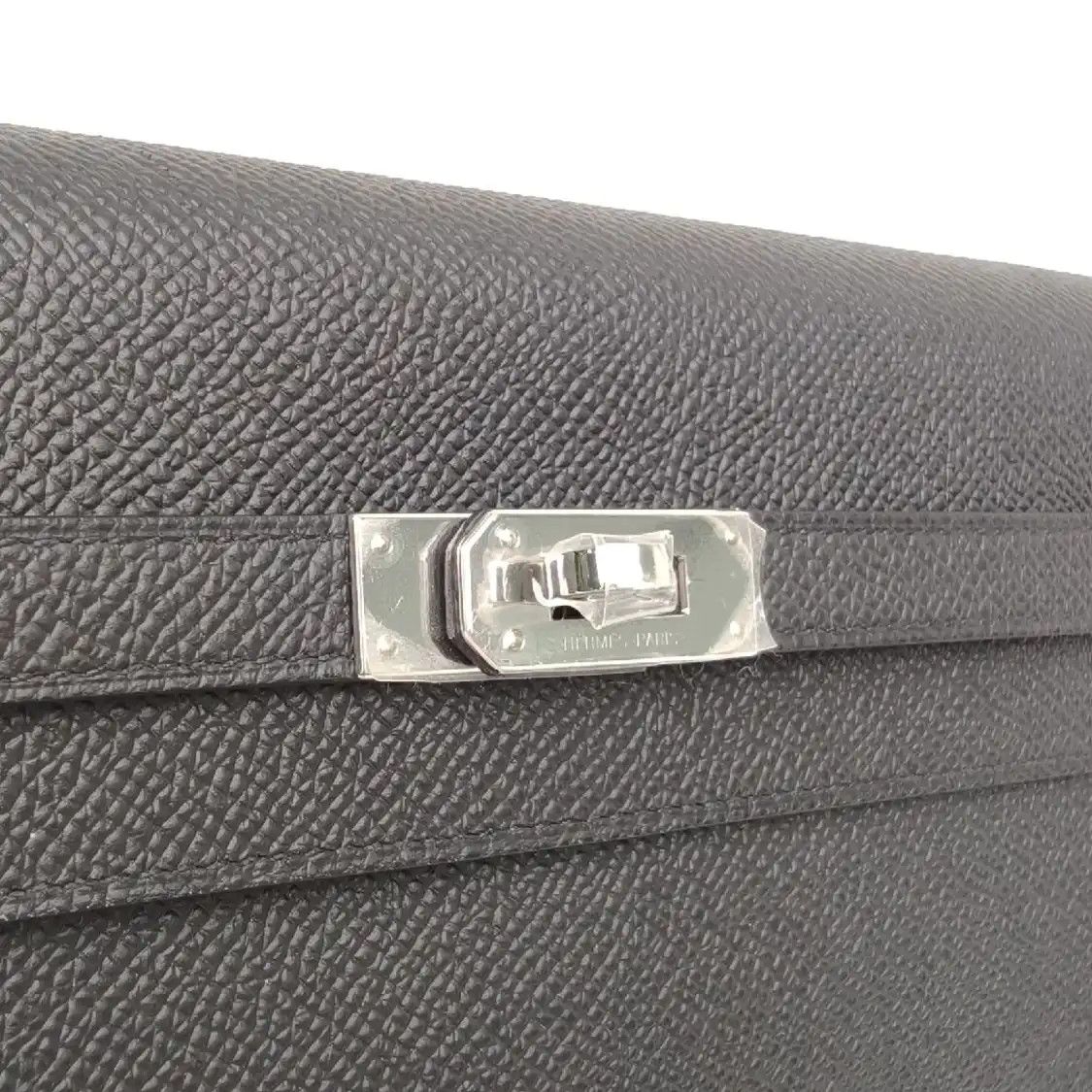 Hermes Hermes Kelly To Go 20 black Epsom cowhide leather crossbody bag silver hardware Size ONE SIZE - 6 Thumbnail