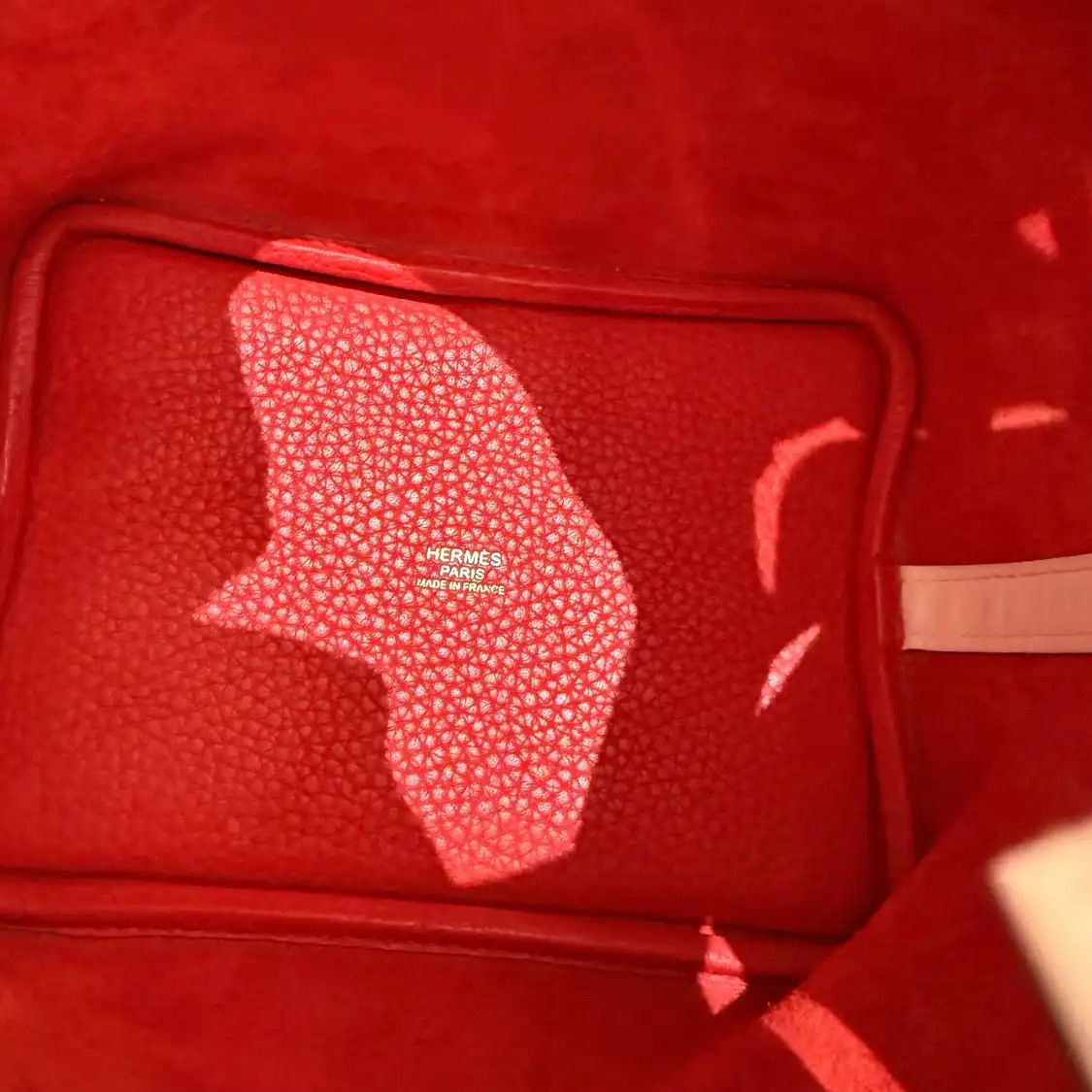 Hermes Hermes Picotin Lock 22 red cowhide leather picotin handbag silver hardware X Size ONE SIZE - 6 Thumbnail