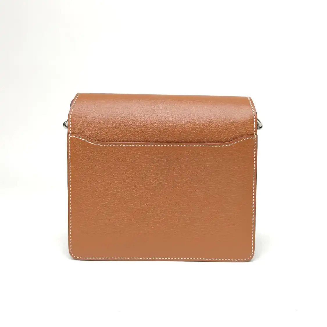 Hermes Hermes Roulis 19 Gold Brown Evercolor cowhide leather crossbody bag silver hardw Size ONE SIZE - 4 Thumbnail