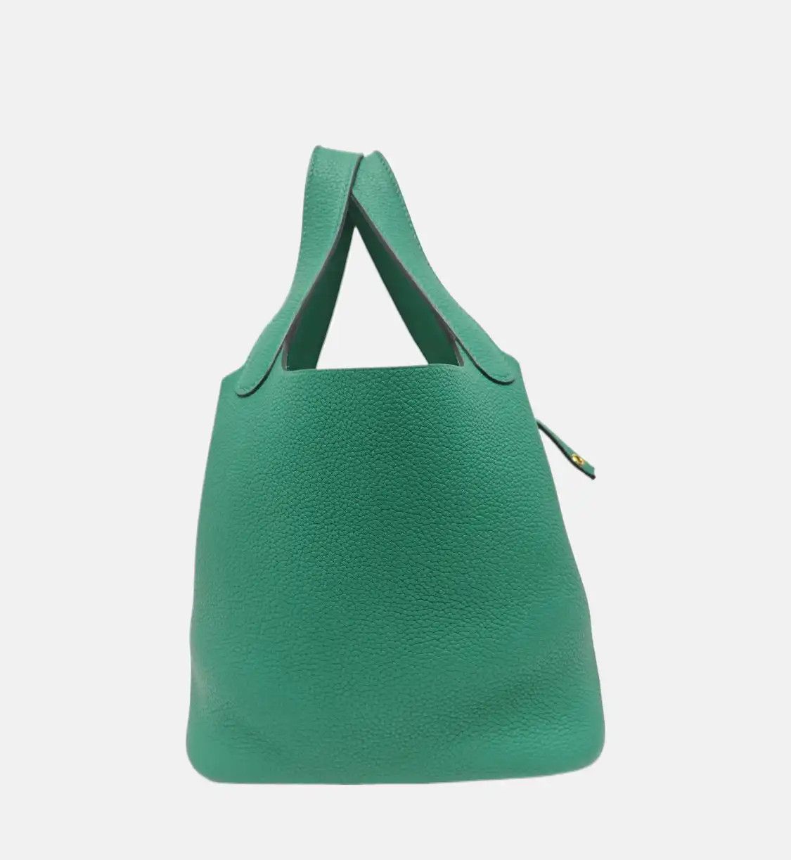 Hermes Hermes Picotin Lock 18 velvet green Clemence cowhide leather picotin handbag gol Size ONE SIZE - 4 Thumbnail