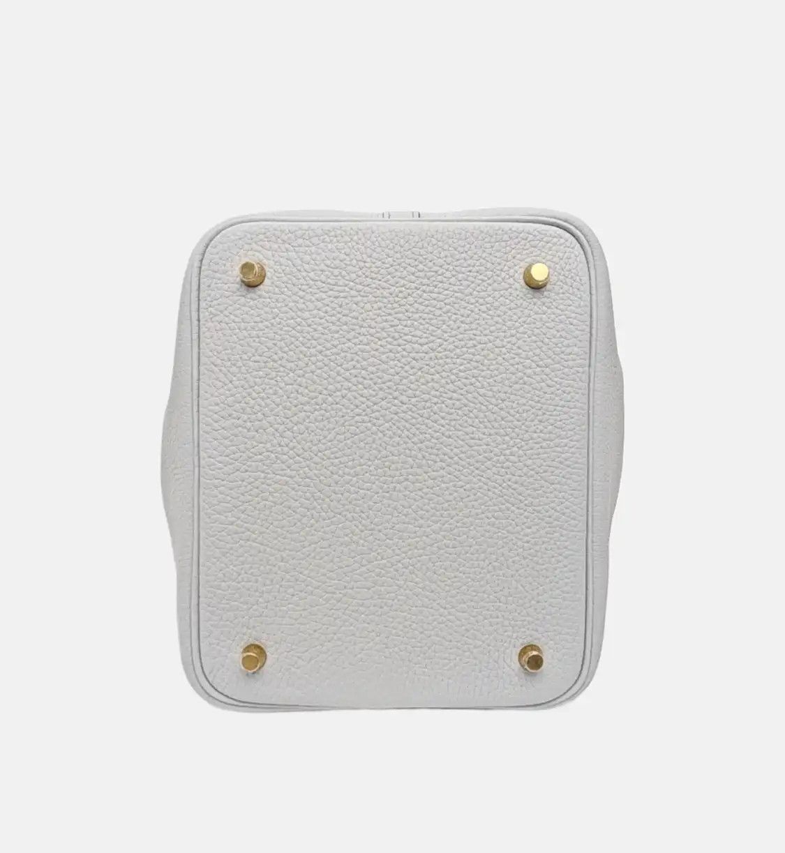 Hermes Hermes Picotin Lock 22 Bleu Brume Clemence cowhide leather picotin handbag gold Size ONE SIZE - 6 Thumbnail