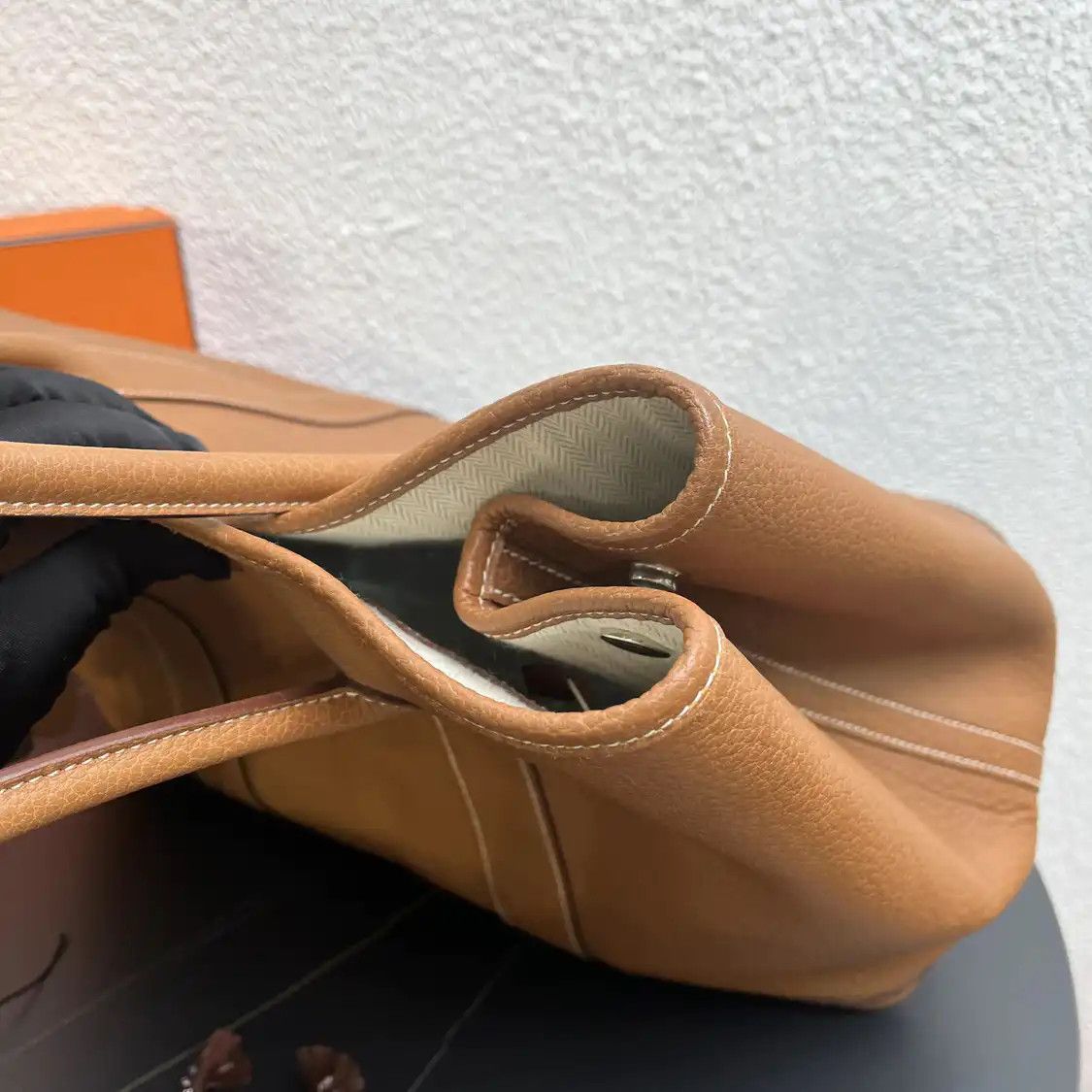 Hermes Hermes Garden Party 36 Gold Brown Negondacowhide leather Garden Party handbag si Size ONE SIZE - 10 Thumbnail