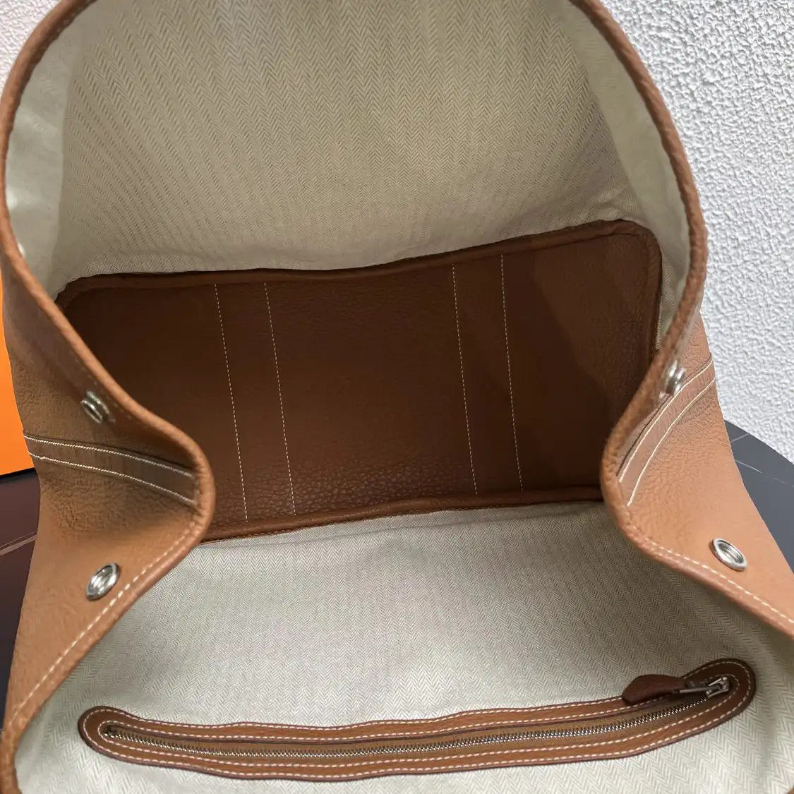 Hermes Hermes Garden Party 36 Gold Brown Negondacowhide leather Garden Party handbag si Size ONE SIZE - 8 Thumbnail