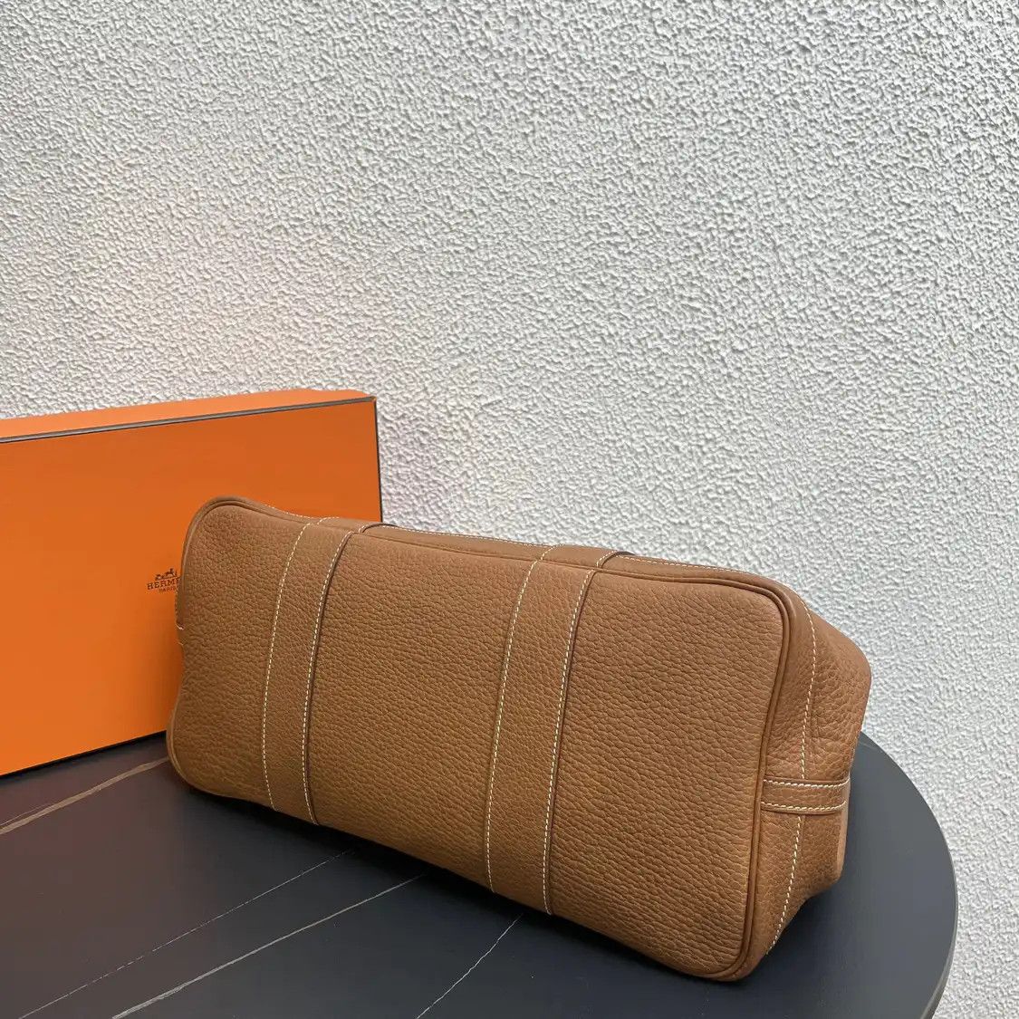 Hermes Hermes Garden Party 36 Gold Brown Negondacowhide leather Garden Party handbag si Size ONE SIZE - 3 Thumbnail