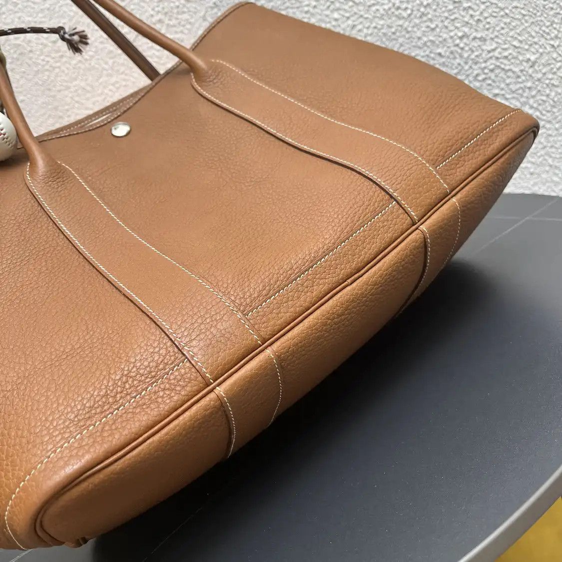 Hermes Hermes Garden Party 36 Gold Brown Negondacowhide leather Garden Party handbag si Size ONE SIZE - 5 Thumbnail