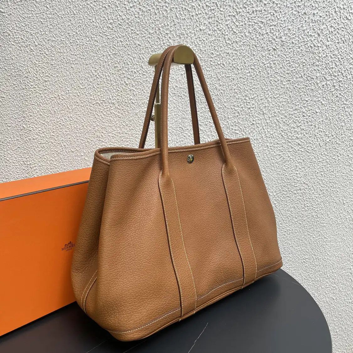 Hermes Hermes Garden Party 36 Gold Brown Negondacowhide leather Garden Party handbag si Size ONE SIZE - 2 Thumbnail